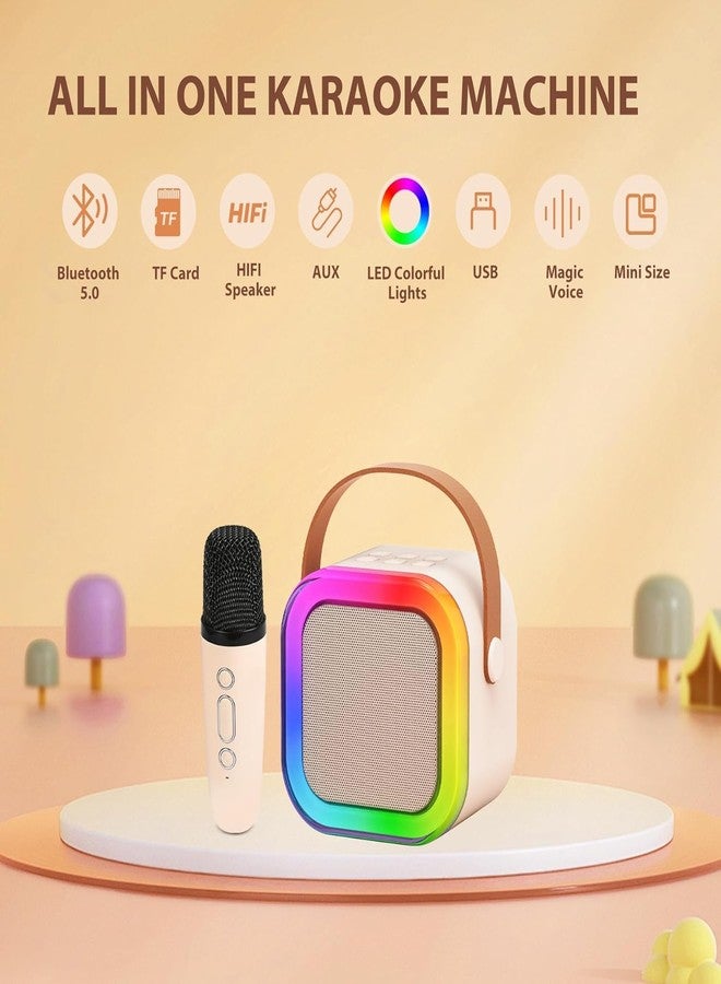 LAALIYA Portable Bluetooth Karaoke Speaker with Wireless Microphone and LED Lights, Rechargeable Mini Singing System for Kids, Boys, Girls and Adults, Ideal for Home, Parties and Gifting - Image 5